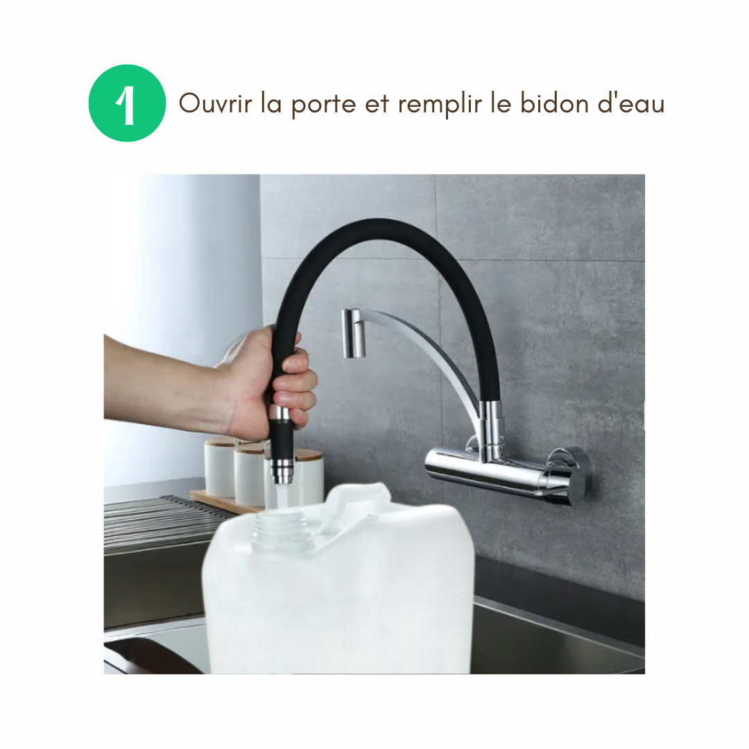 Lavabo Enfant Montessori évolutif 18 mois - 8 ans | Mobile, autonome en eau & sans travaux - BLANC