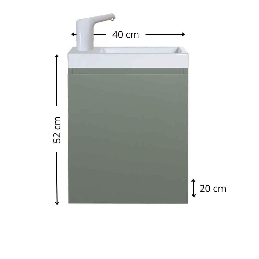 Lavabo Enfant Montessori évolutif 18 mois - 8 ans | Mobile, autonome en eau & sans travaux - VERT