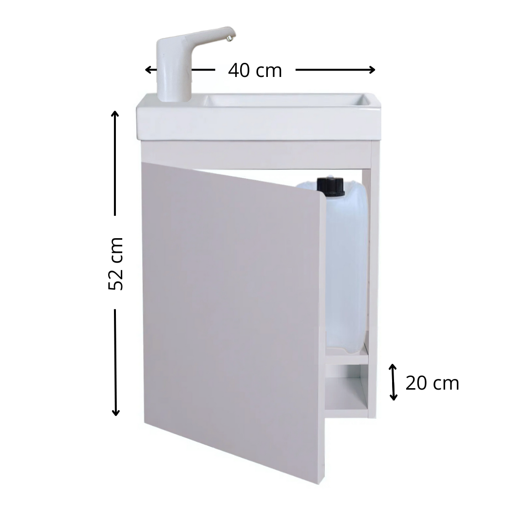 Lavabo Enfant Montessori évolutif 18 mois - 8 ans | Mobile, autonome en eau & sans travaux –GRIS PERLE