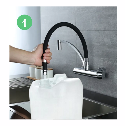 Lavabo Enfant Montessori évolutif 18 mois - 8 ans | Mobile, autonome en eau & sans travaux - VERT