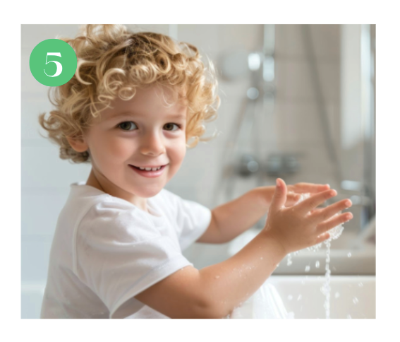 Lavabo Enfant Montessori évolutif 18 mois - 8 ans | Mobile, autonome en eau & sans travaux - VERT