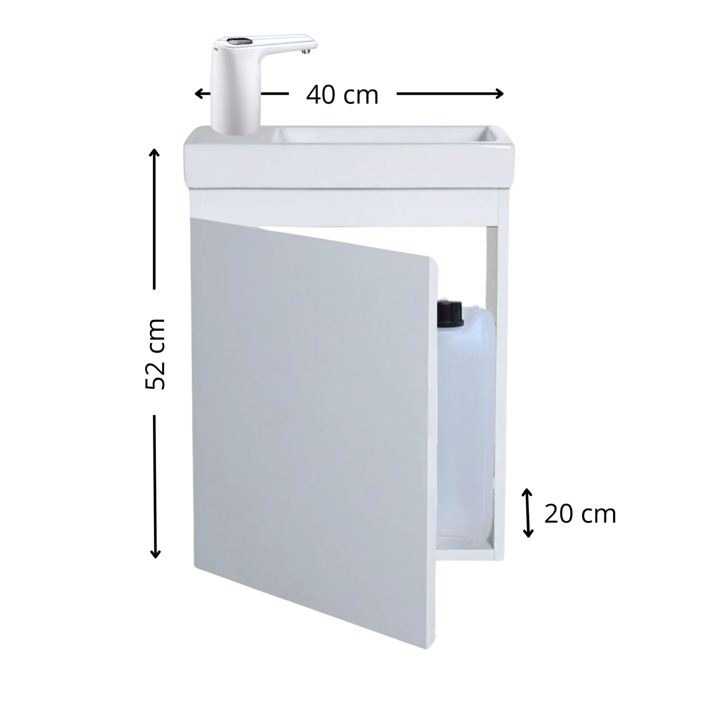 Lavabo Montessori évolutif pour enfant de 2 ans à 8 ans - mobile et autonome en eau - GRIS PERLE