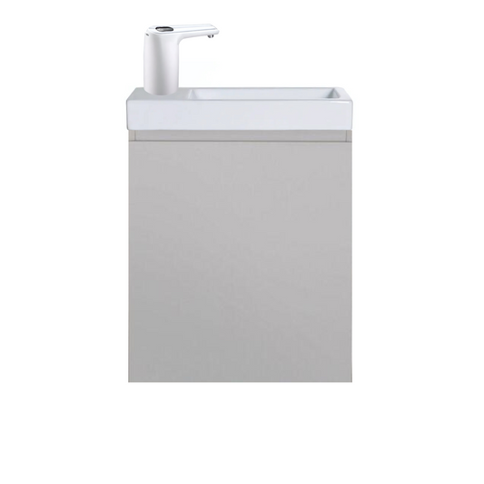 Lavabo Montessori évolutif pour enfant de 2 ans à 8 ans - mobile et autonome en eau - GRIS PERLE