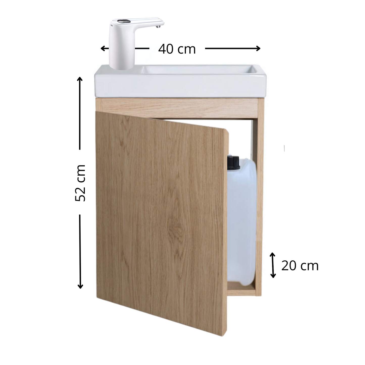 Lavabo Montessori évolutif pour enfant de 2 ans à 8 ans - mobile et autonome en eau - BOIS