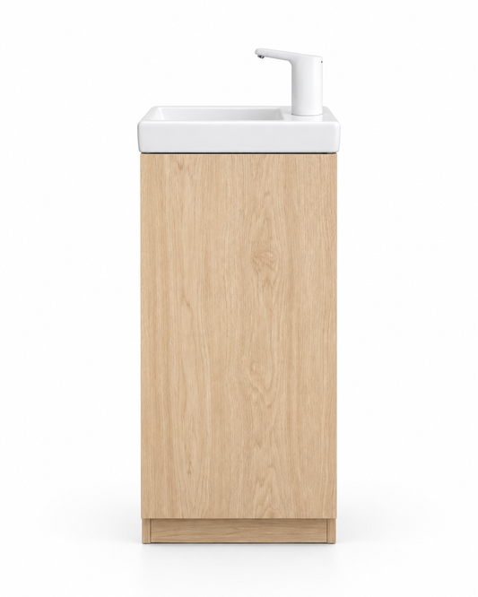 Lavabo autonome en bois sans plomberie – Lave-mains sans arrivée d’eau, prêt à l’emploi