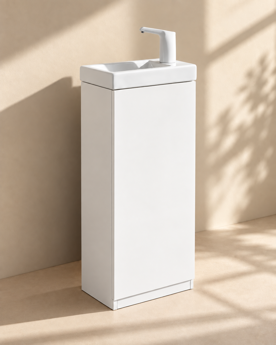 Lavabo autonome Blanc sans plomberie – Lave-mains sans arrivée d’eau, prêt à l’emploi