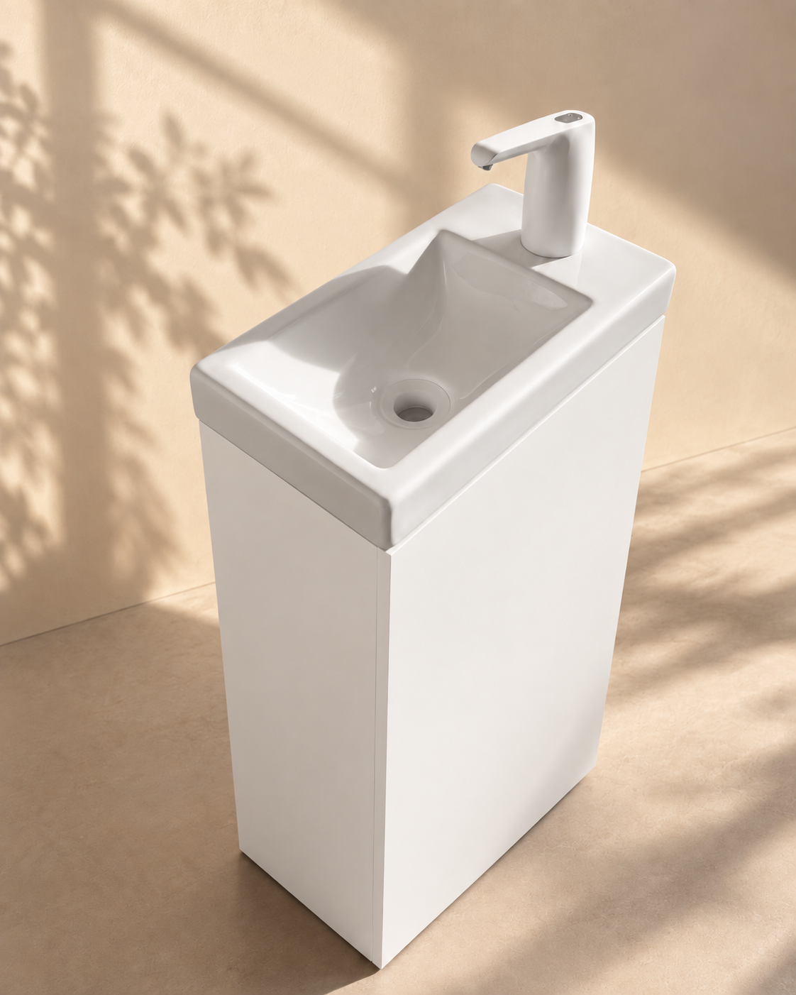 Lavabo autonome Blanc sans plomberie – Lave-mains sans arrivée d’eau, prêt à l’emploi