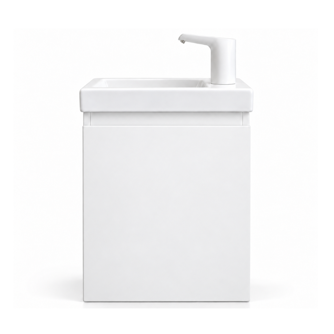 Lavabo Montessori enfant blanc autonome en eau sans raccordement