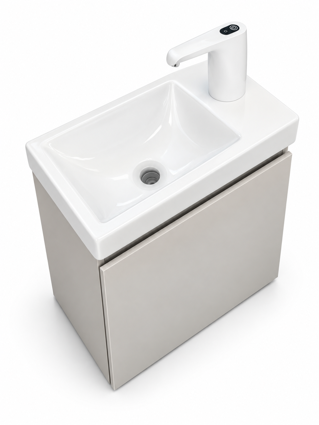 Station de lavage des mains enfant gris perle autonome en eau sans plomberie